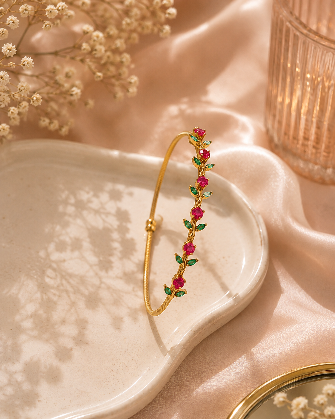 Baby pink Tulip Kada