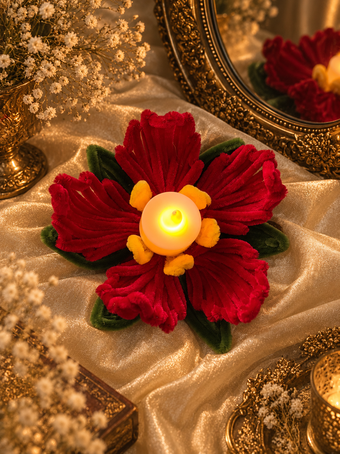 Vintage Flower Tea light holders