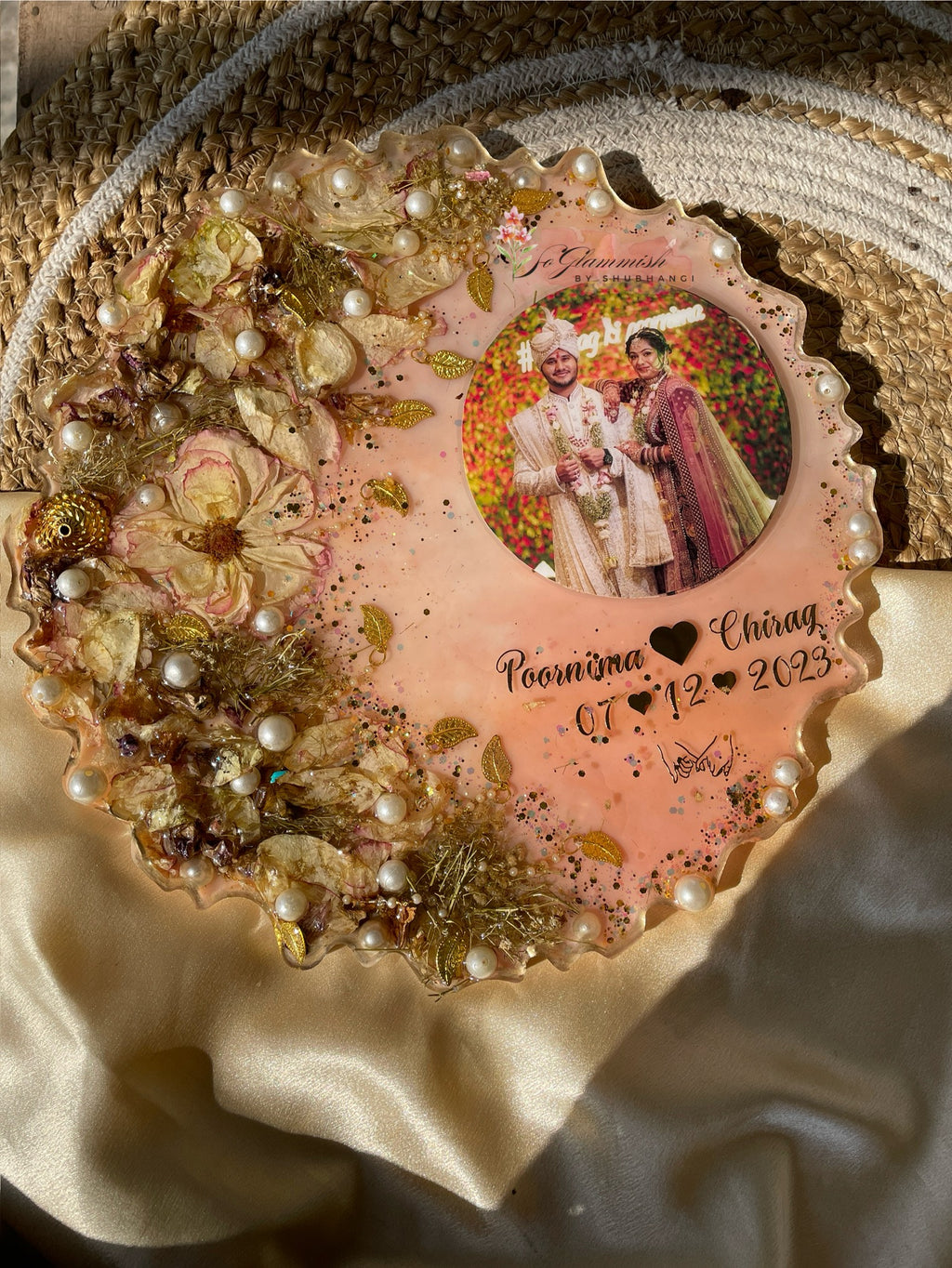 Resin Agate Frame – Wedding Keepsake
