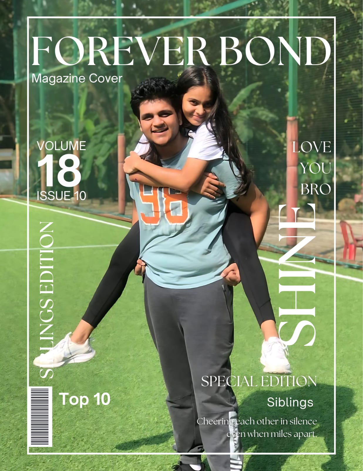 Best Memories custom friends collage magazine cover