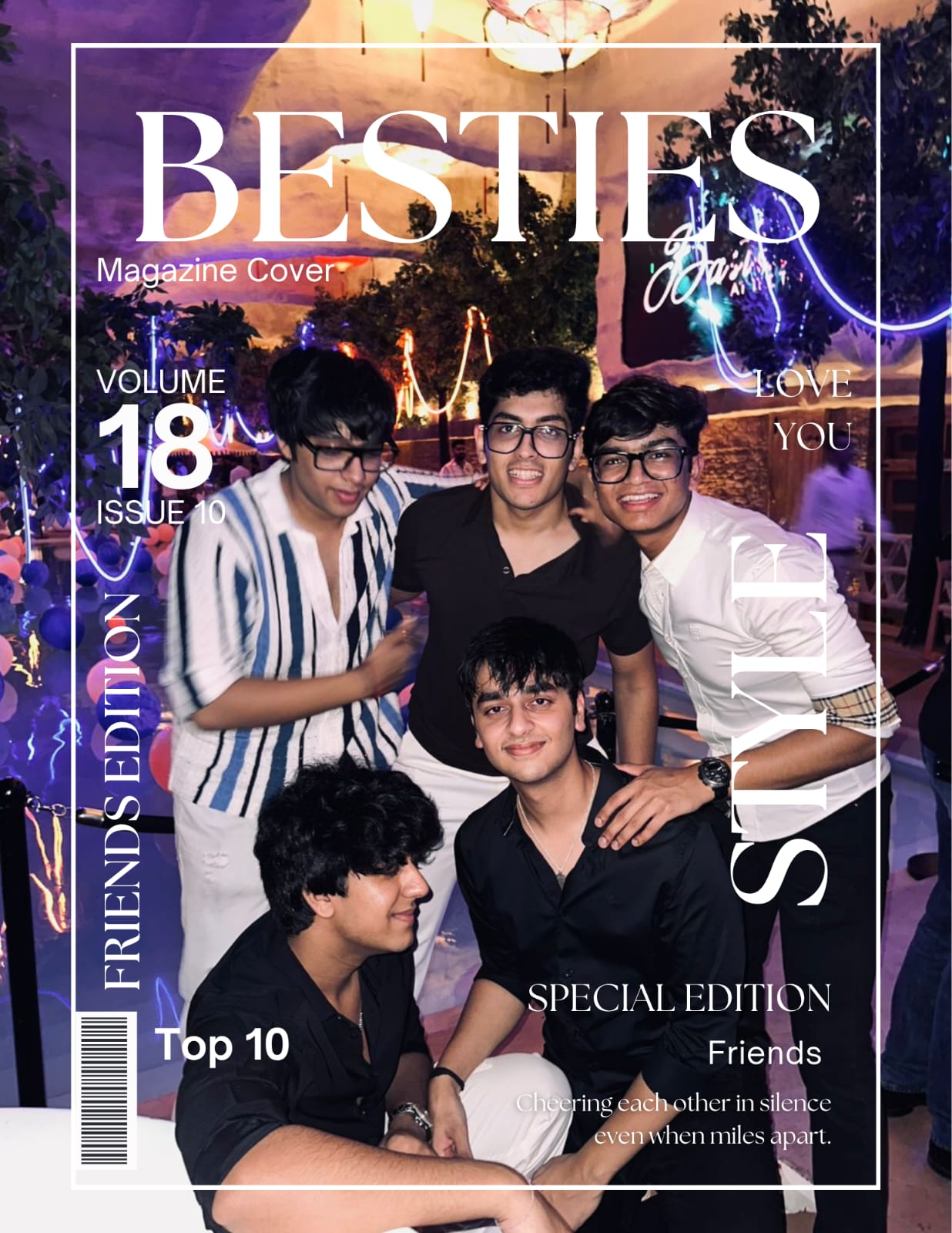 Forever Bond custom siblings magazine cover