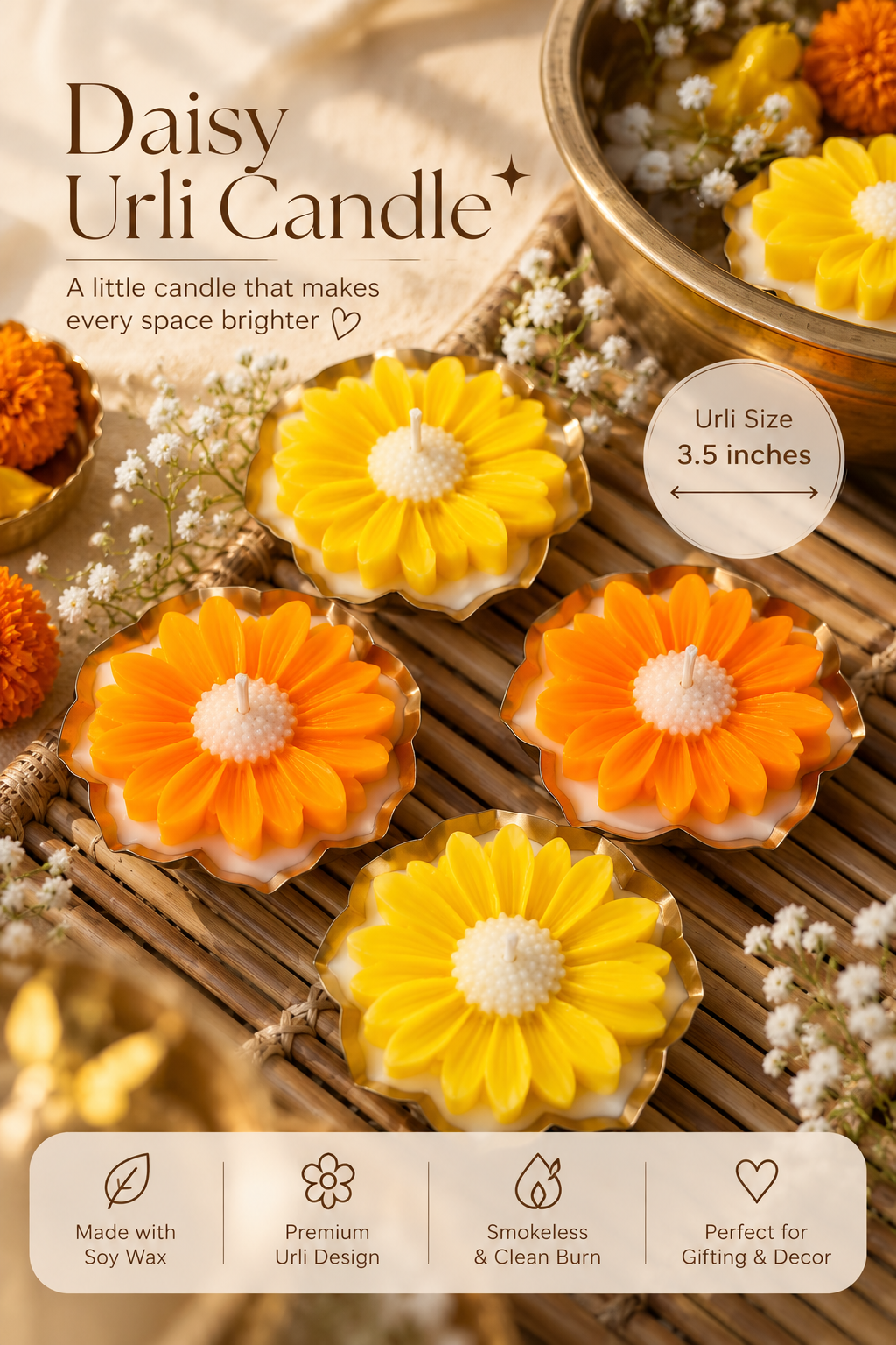 Daisy Urli Candle