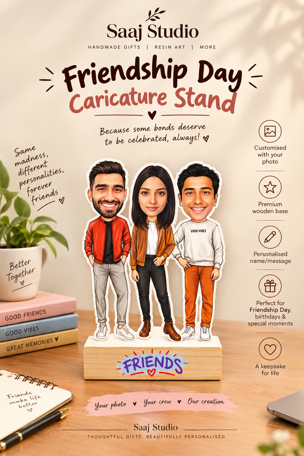 Friends caricature